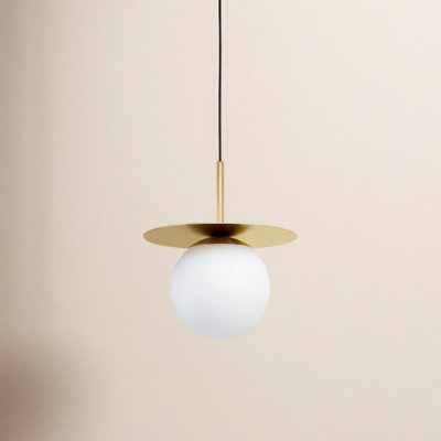 Cathy Single Light Glass Dimmable Pendant