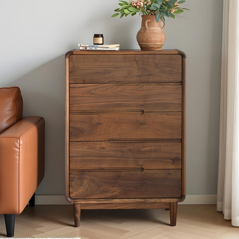 Commode décorative simple en bois massif, H 41,33 po x l 29,52 po x P 15,74 po