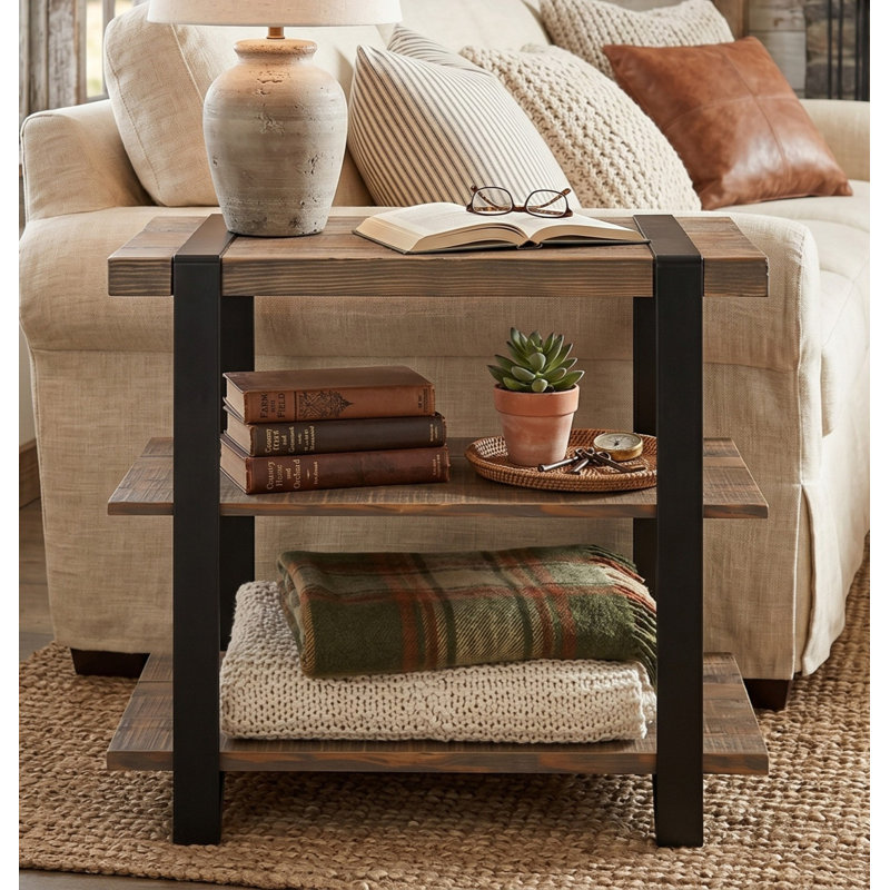 Modesto 3-Tier End Table with Shelves