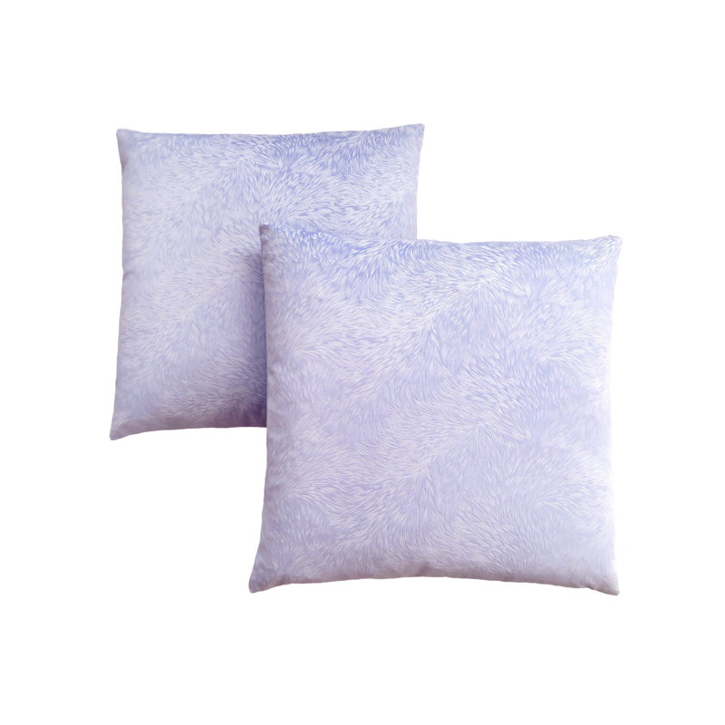 Feathered Pillows, 18 X 18 Square, Insert Included, Accent, Sofa, Couch, Bedroom, Polyester, Purple