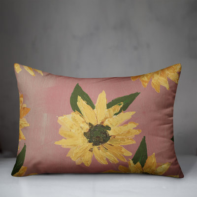 Floral Outdoor Throw Pillow