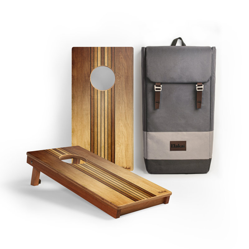Panneaux rétro cornhole Woody, H 24 po x l 12 po x P 2 po