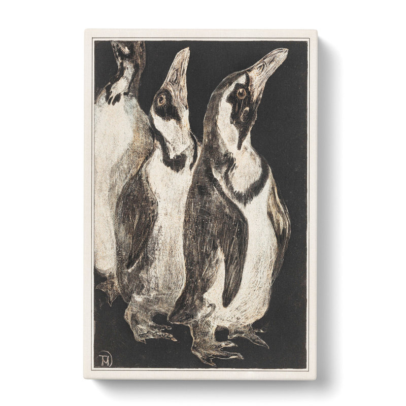 Three Penguins by Theo Van Hoytema - Wrapped Canvas, 76cm H x 50cm W x 3cm D