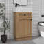 Meuble-lavabo multifonctionnel de 18,5 po avec meuble-lavabo réversible en résine et tablette réglable