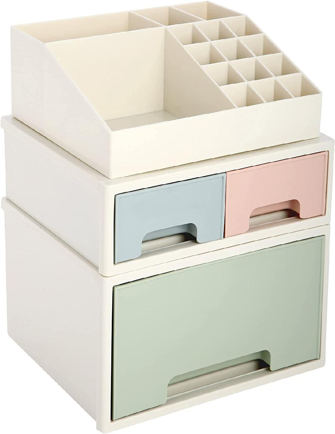 Ashcom Plastic Desk Organizer with Drawers