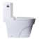 Siège de toilette allongé de remplacement à fermeture douce