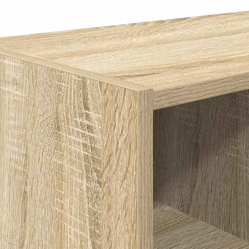 Stefenie 4 Pair Stackable Shoe Rack, Sonoma Oak