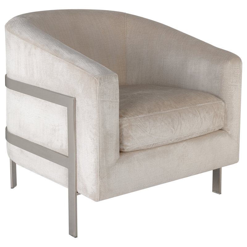 Fauteuil demi-tonneau, Blanc