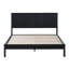 Asho Solid Wood Platform Bed with Reeded Headboard-364890651-364890650