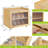 Bamboo Bread Box for Kitchen Counter, Double Layer Large Capacity Bread Storage Container