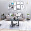 Table basse ronde avec plateau en verre