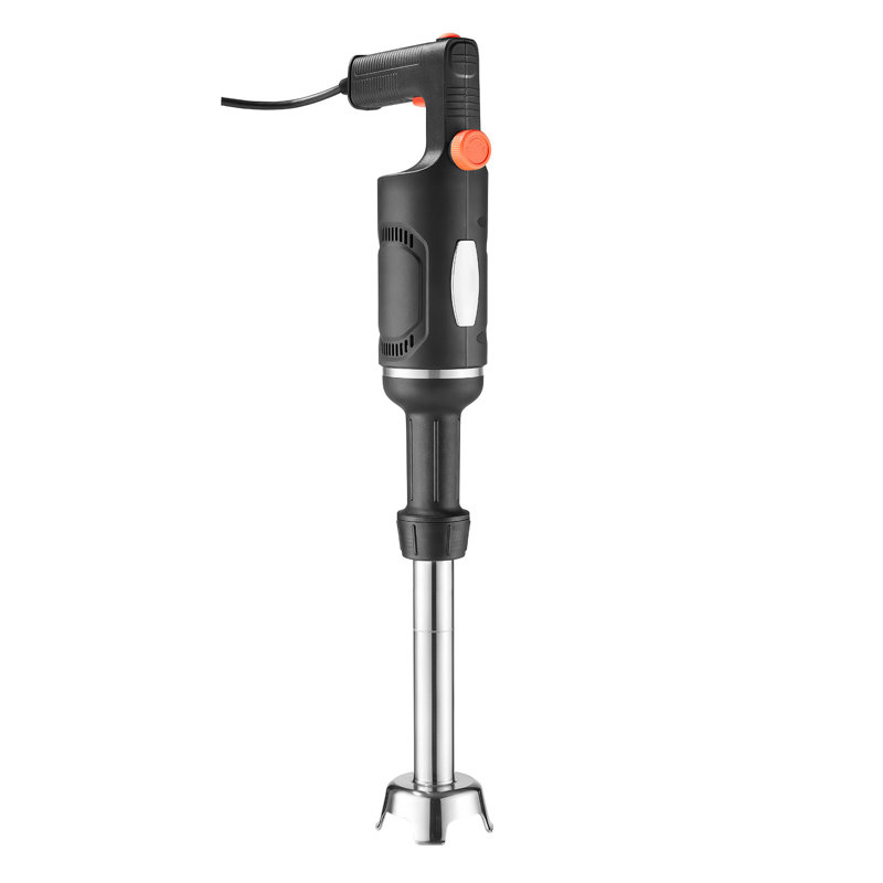 Commercial Immersion Blender, 500W, 12-inch, Durable Hand Mixer for Professional Kitchens, Handheld Stick for Soups & Sauces, Copper Motor, Adjustable Speed, Stainless Steel 3-Blade Design, Safety Lock