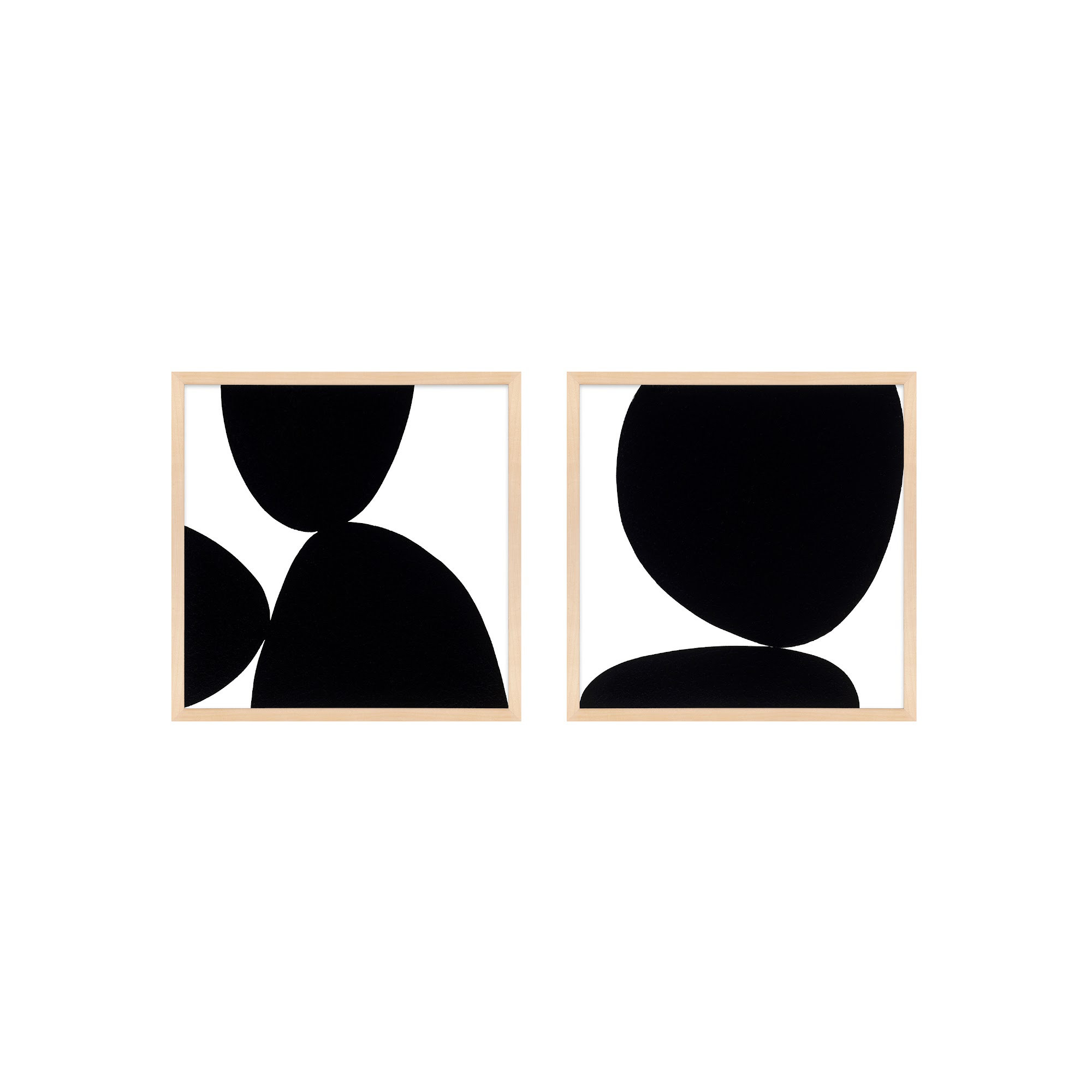 Black Ink by Lee Lessem, 30" H x 30" W x 1.25" D, Maple Framed