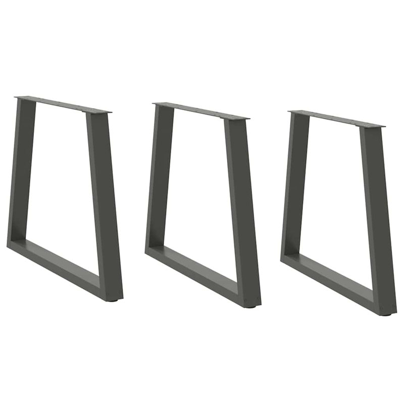Davenia Table Leg, 73.3cm H x 80cm W x 6cm D, Anthracite
