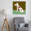 Reproduction d'art mural chien assis moderne-129965483