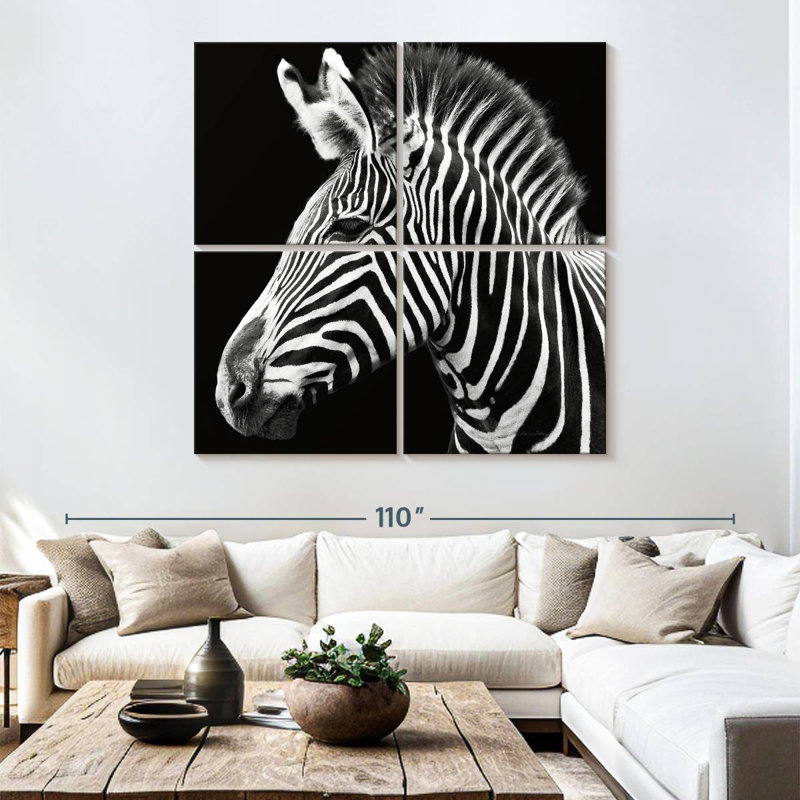 Brampt Zebra Stripes Pattern III, 74" H x 74" W
