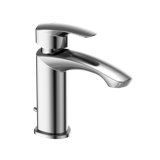 Single Handle Bathroom Faucet with Drain Assembly and Comfort Glide Technology