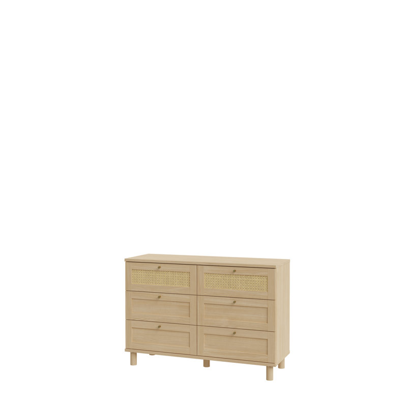 Amarley 120.1cm W 6 - Drawer Chest of Drawers