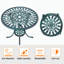 3 Piece Patio Bistro Table Set with Umbrella Hole-1638065183