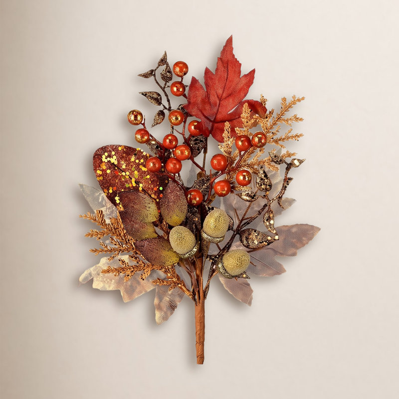 16" Berry Glitter Autumn Pick