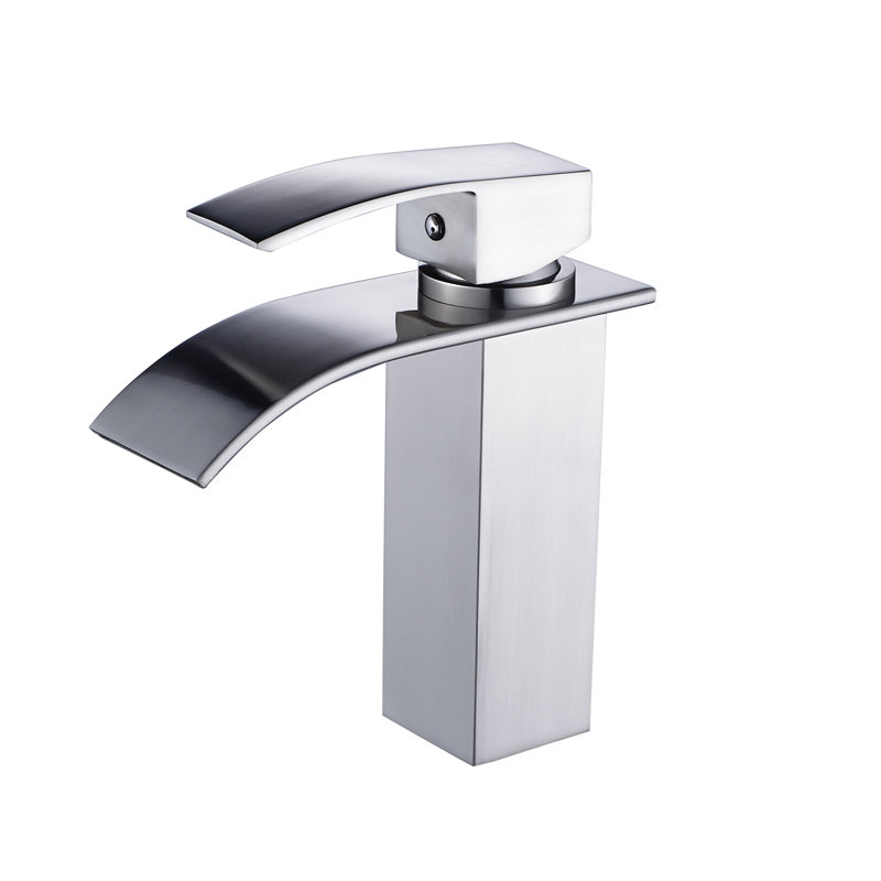 Single-Hole Single-handle Bathroom Faucet, Brushed Nickel