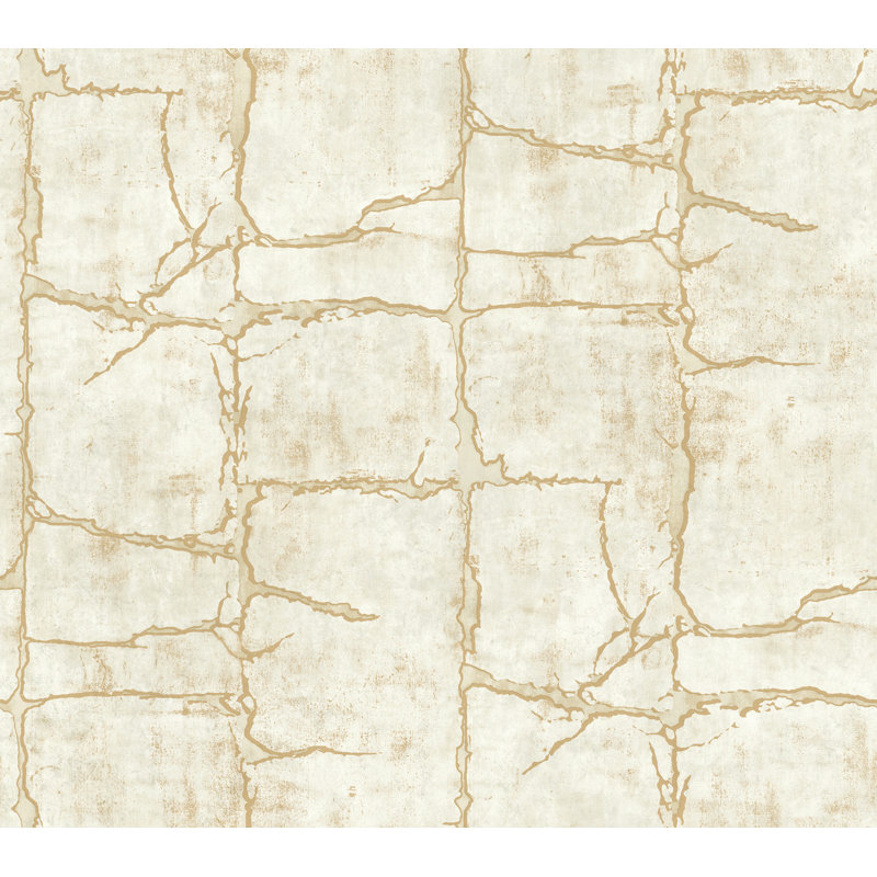 Papier peint Mojave Gold, Crème, crème