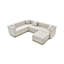 Canapé modulaire vertical en velours avec 4 coussins Modern-140166440