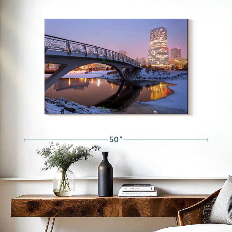Nicci Milwaukee Winter Reflections, 26" H x 39" W