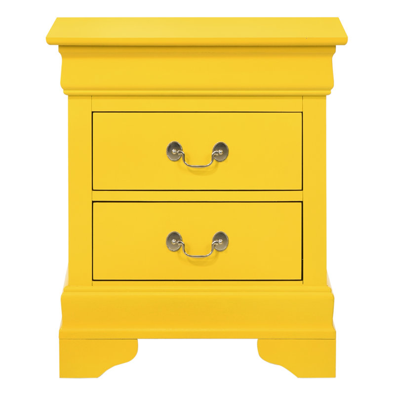 Table de chevet Nanhey, Jaune
