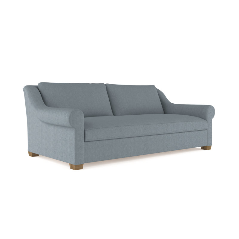 Canapé Thompson, H 32 po x l 84 po x P 41 po, Brume de lin Box Weave, Patiné