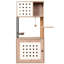 Indoor Cat Tree Featuring One Grey+White Litter Box Enclosure, Large , Bed, Food Station, And Scratching Posts In Modern Style Pet Decor Tower With