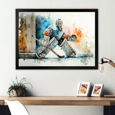 Gardien de but pendant le jeu I - Peinture sur toile