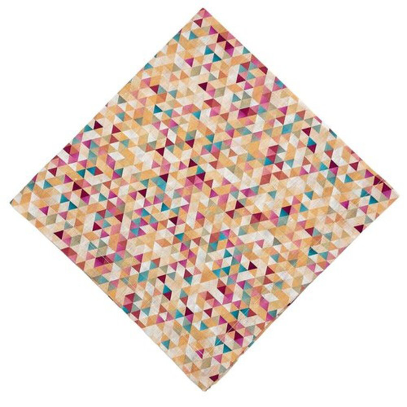 Abstract Linen Square Napkins