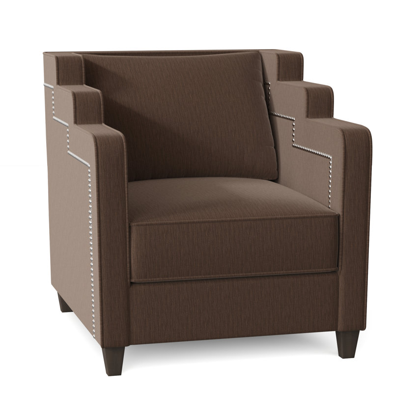 Fauteuil large Abbey, Shabby Encore, Brun acajou