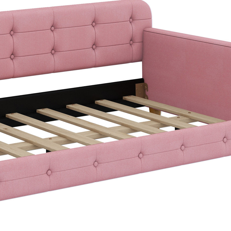 Structure de lit de jour avec pieds de soutien, Rubine