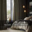 Panneau de rideau occultant en velours Olivia Signature-1399052048-1381534366