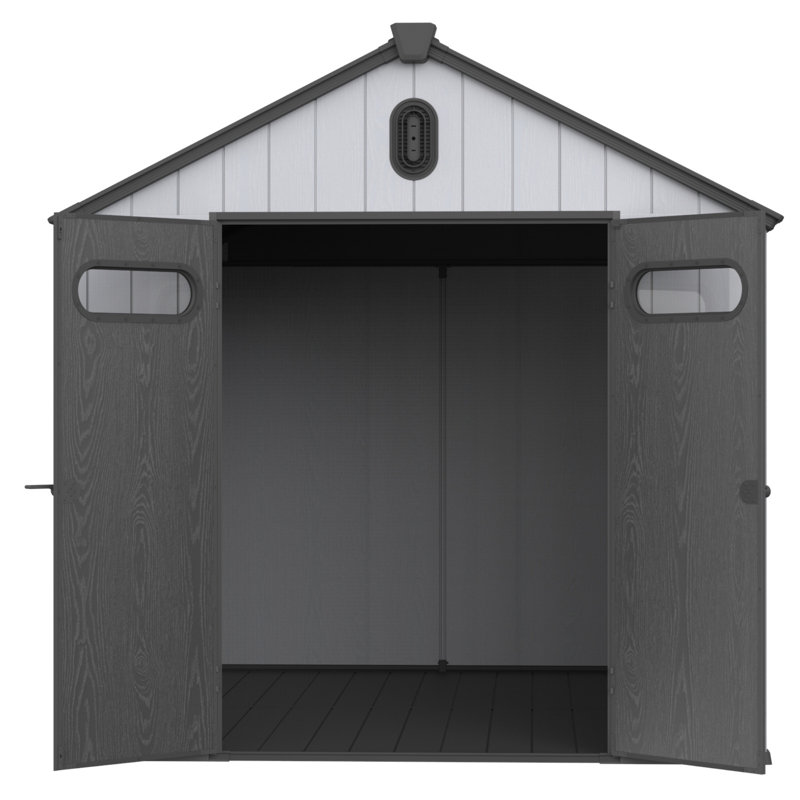 XWT013-1 Remise de rangement en plastique 8 * 10Ft pour grand jardin