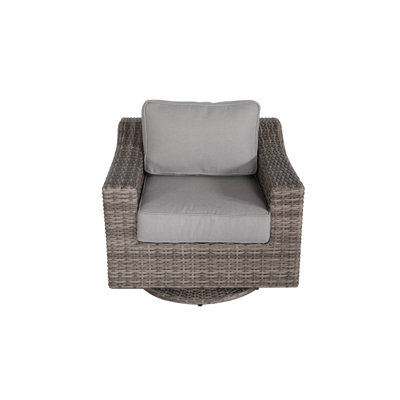 Fauteuil club pivotant de 33 po de largeur entièrement assemblé Gwennette