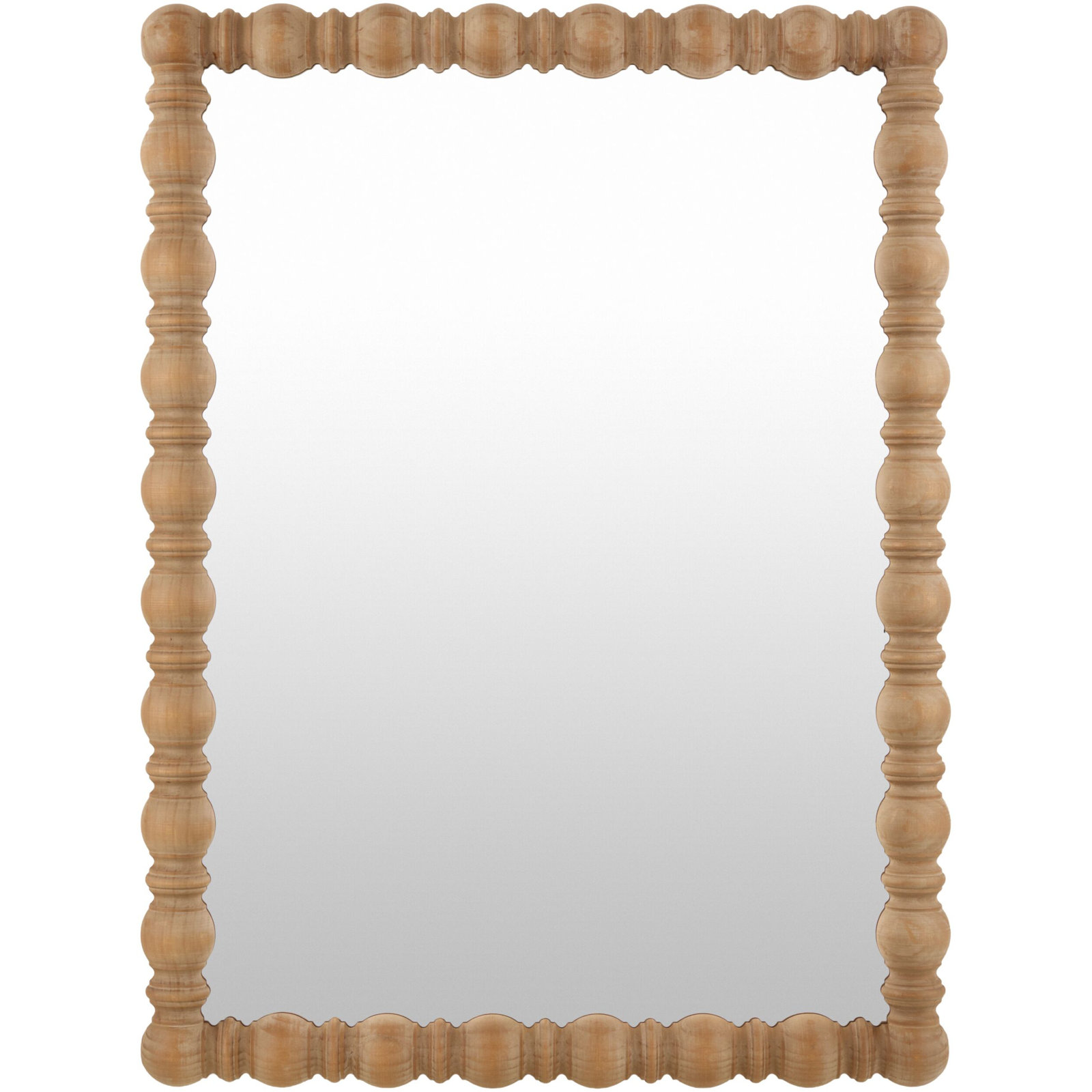 Castellanos Mirror, 40" x 30", Natural Wood