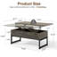 Table basse Susie 4-en-1 avec rangement, table basse multi-fonctions pour le salon-402029431
