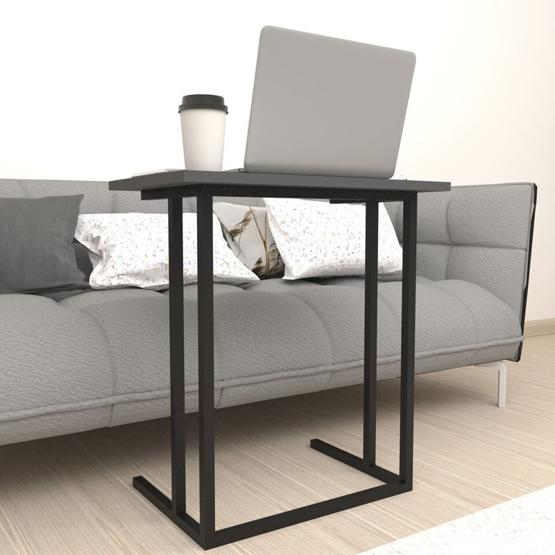 Ajda Rectangle 60cm L Computer Table, Grey