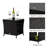 Gitel Square Metal Outdoor Side Table , 18'' in. W 18'' in. D-452544063