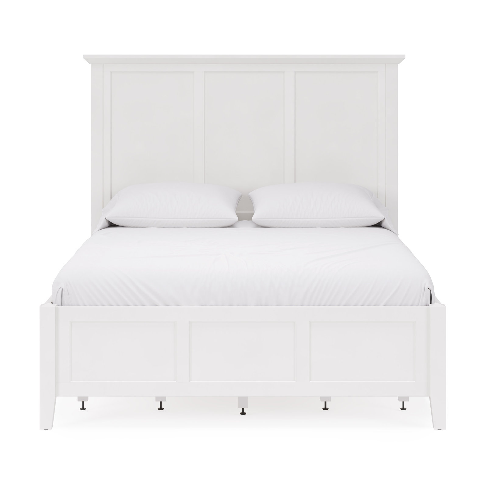 Renee Storage Platform Bed, California King, White