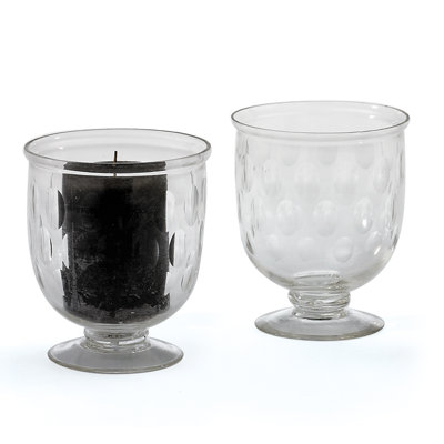 6'' H Glass Tabletop Hurricane