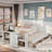 Matthes With Desk And Storage Shelves, Built-in Trundle And 3 Drawers-146873506
