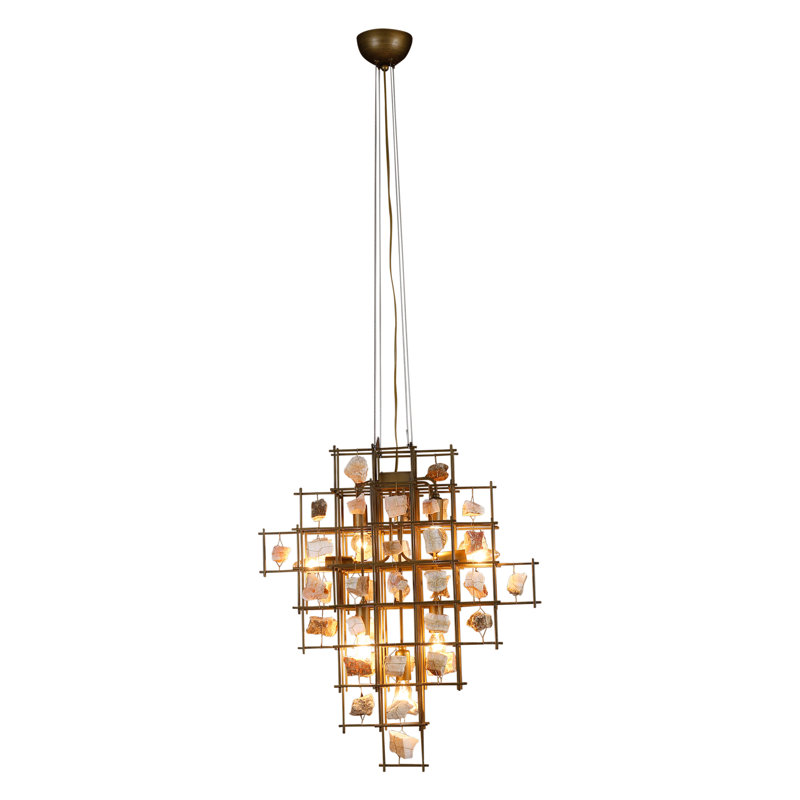 Lustre fantaisie en fer 7 lumières Kulo