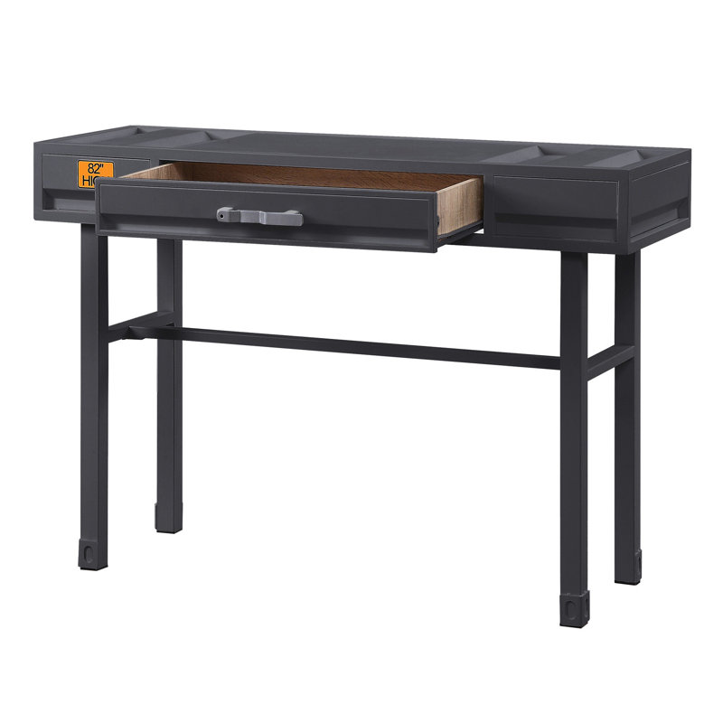 Bureau avec tiroir Gunmetal