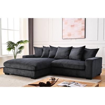 Luxe Oversized Two-Piece Left Facing Sectional Couches For Living Room