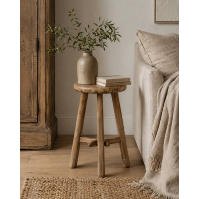 Marquise Solid Wood Accent Stool