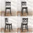 Modern Farmhouse Cross Back Upholstered Solid Wood Bar Stool-904520855-904520841